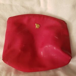 🤯3/$12 Monteil Paris Red Makeup Cosmetic Bag Faux Leather